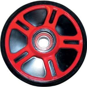 Parts Unlimited Colored Idler Wheel   5.63in. Thin x 20mm   Red R5630M 