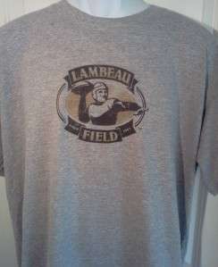 LAMBEAU FIELD Green Bay Packers Throwback T Shirt Large  
