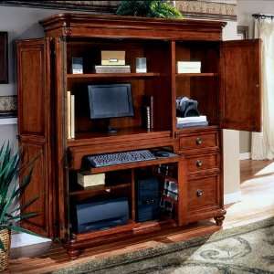    DMi Antigua Wood Computer Armoire in Cherry