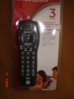 GE Universal Remote Control 3 device Model#RM24991 New  