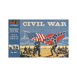 Union Confederate Artillery Set Civil War Figures 1/72 Imex