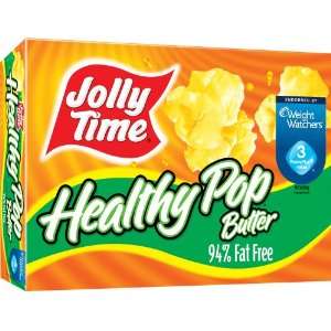 Jolly Time Microwave Pop Corn Healthy Pop Butter 3 Oz Bags   12 Pack 