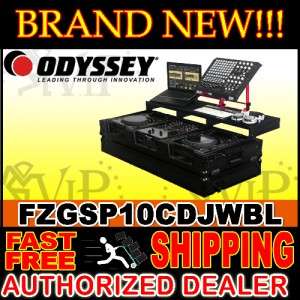 New Odyssey FZGSP10CDJWBL Glide Media DJ 10 Mixer Coffin  