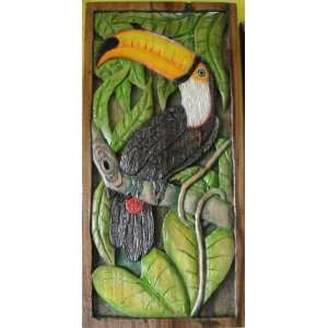  Wood Carving   Theme Yellow Beak Toucan Arts, Crafts & Sewing