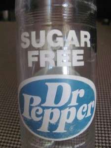 1976 ACL SUGAR FREE DR PEPPER 16OZ (ONE PINT) SODA BOTTLE  