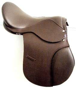 17 BROWN DRAFT ALL PURPOSE English JUMP EVENT Saddle BRIDLE LEATHERS 