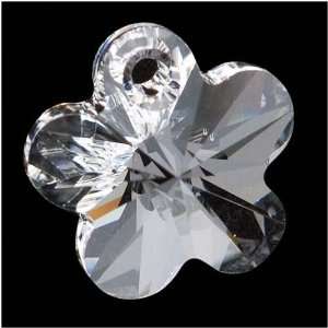  Swarovski Crystal #6744 12mm Flower Pendants Crystal (4 