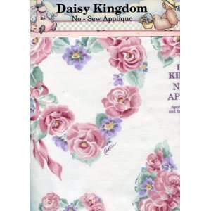  Daisy Kingdom No Sew Fabric Applique ~ Hearts and Flowers 