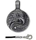 PENDANT ~ PEWTER EAGLE FACE W/ NECKLACE  