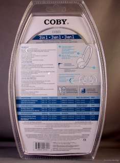 Coby CV 321 3 in 1 Headphone Earphone Ear Clip In Ear  