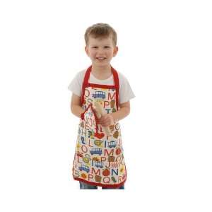  Kids Aprons in Alphabet Print, for 3 to 10 Years Old 