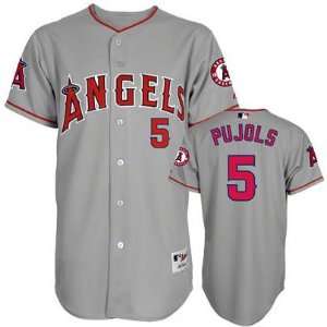  Albert Pujols Los Angeles Angels 5# Authentic Grey Jersey 