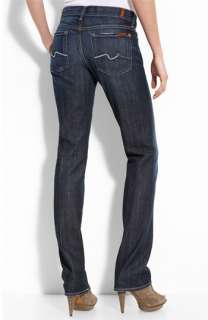 For All Mankind® Straight Leg Stretch Jeans (New York Dark Wash 