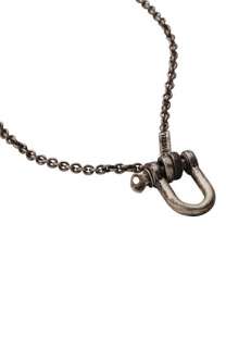 DIESEL® Distressed U Loop Necklace  