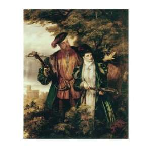  Henry VIII and Anne Boleyn Deer Shooting in Windsor Forest 
