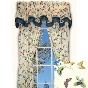  36 Long Audrey Multi Floral Tier Curtain Pair by Ellis 
