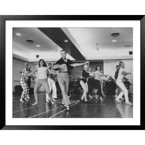  Dancer Barrie Chase Rehearsing with Fred Astaire and 