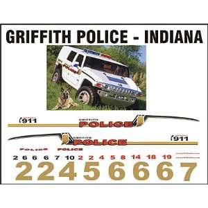  BILL BOZO GRIFFITH, IN POLICE DECALS