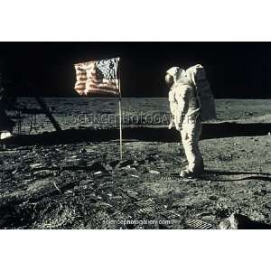  Apollo 11 astronaut Buzz Aldrin walking on moon Canvas 