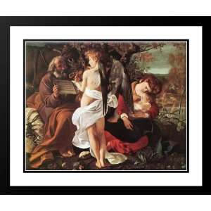  Caravaggio 23x20 Framed and Double Matted Rest on Flight 