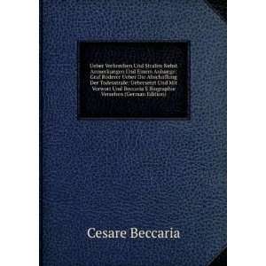   Versehen (German Edition) (9785874796273) Cesare Beccaria Books
