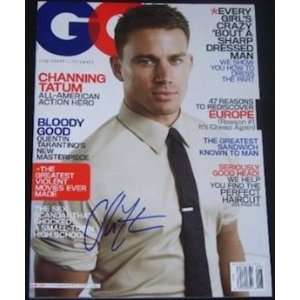 Channing Tatum Sexy   Hand Signed Autographed Magazine