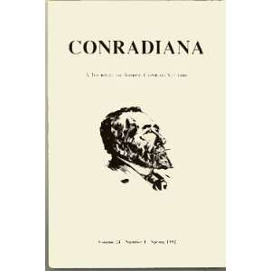   Conrad Studies (Volume 24 / Spring 1992 / Number 1) David Leon Higdon