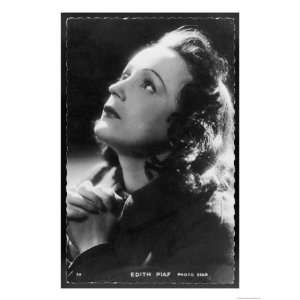 Edith Piaf French Singer Giclee Poster Print, 36x48