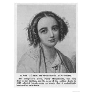  Fanny Caecilie Mendelssohn Sister of Felix Mendelssohn and 