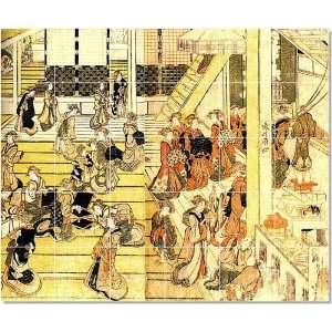  Katsushika Hokusai Ukiyo E Tile Mural House Design  60x72 