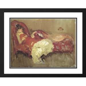 Whistler, James Abbott McNeill 36x28 Framed and Double Matted Note in 