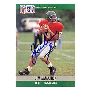 Jim Mcmahon Autograph/Signed 1990 NFL Pro Set card