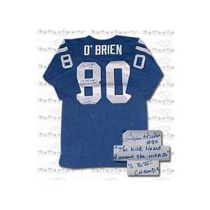 Jim OBrien Indianapolis Colts NFL Autographed NFL Throwback Jersey 