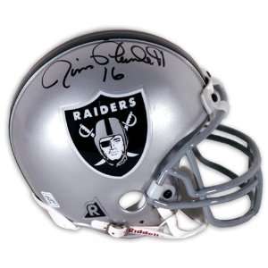  Jim Plunkett Signed Mini Helmet   Raiders Riddell Sports 