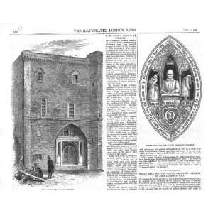 King JohnS Palace Stepney Antique Print 1858