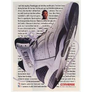 1991 Kevin Johnson Converse Cons Shoes Photo Print Ad  