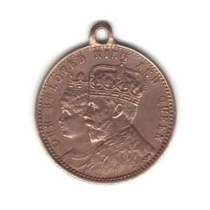   1920 Royal Visit King George V Medallion / Pendant 