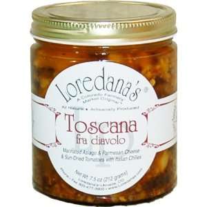 Loredanas Toscana fra diavolo Marinated Asiago & Parmesan Cheese with 