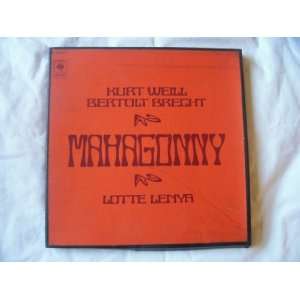    LOTTE LENYA Weill/Brecht Mahagonny 3 LP box set Lotte Lenya Music