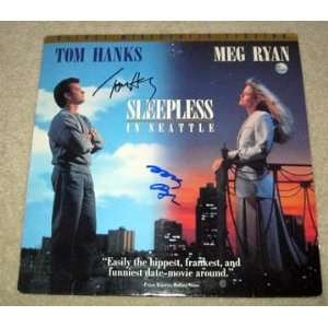  TOM HANKS & MEG RYAN autographed SLEEPLESS SIGNED LASER 