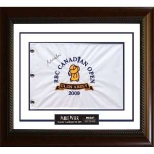 Mike Weir Signed Flag 2009 Golf Hall Of Fame