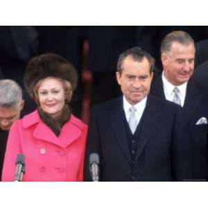 First Lady Patricia Nixon with Her Husband, President Richard M. Nixon 