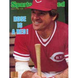 Pete Rose Unsigned Sports Illustrated August 27, 1984 Baseball Cover 