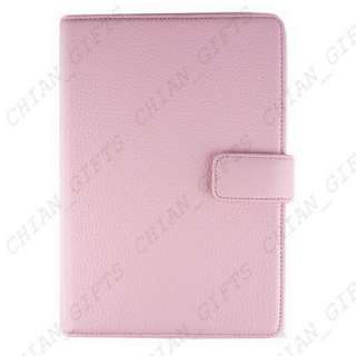 Cover Up Pink Leather Case For Kobo Wireless eReader  