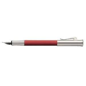  Graf Von Faber Castell Guilloche Coral Red Fountain Broad 