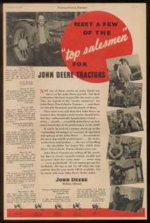 1946 John Deere farm tractors 7 photo print ad  