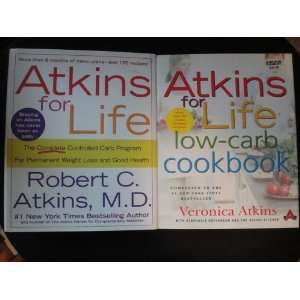   Atkins for Life Low carb Cookbooks M.D., & Veronica Atkins Robert