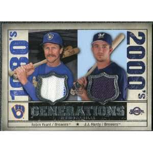   Dual Memorabilia #YH Robin Yount J.J. Hardy Sports Collectibles