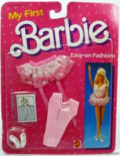 MY FIRST BARBIE EASY ON FASHIONS #2120 NRFP MINT 1985  