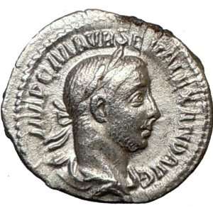 SEVERUS ALEXANDER 226AD Ancient Silver Roman Coin PEACE